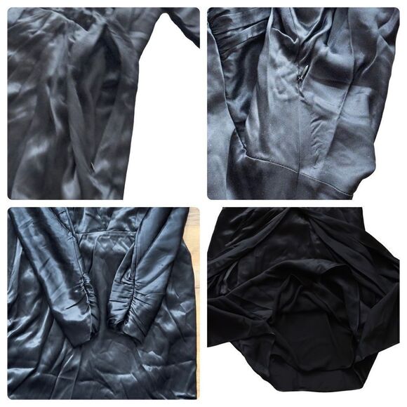 rag & bone Black Eloise Mini Dress Size 10 NWT - Picture 14 of 16